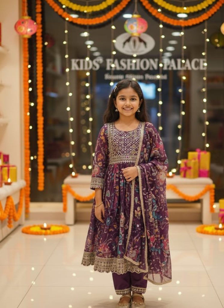 cotton jari embroidery pant set